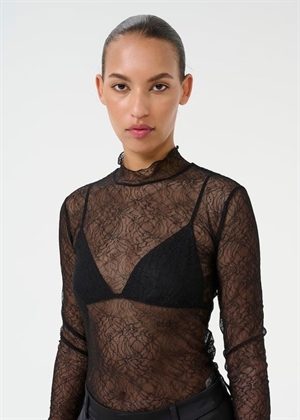 Laia lace bluse Sort Gestuz